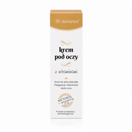 shamasa Krem pod oczy z retinolem, witaminą C i ceramidami - 30 ml